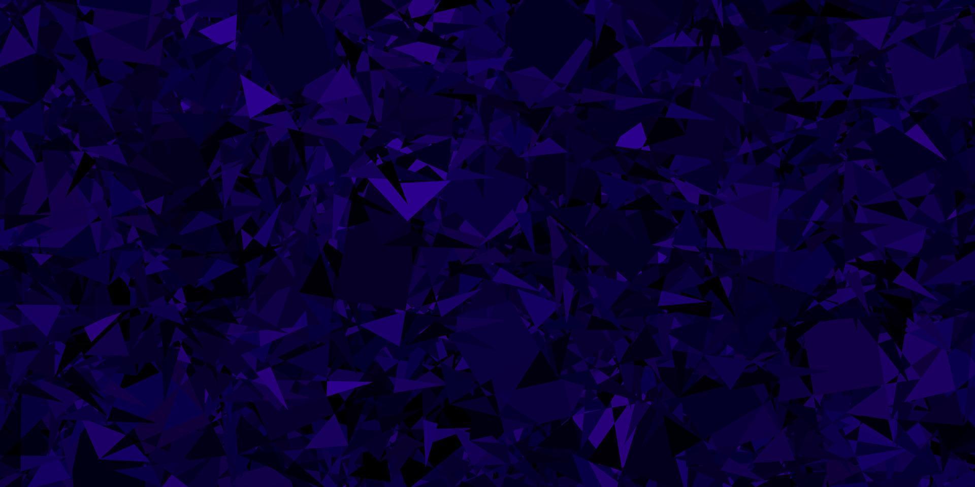 Dark Purple vector layout with triangle forms.