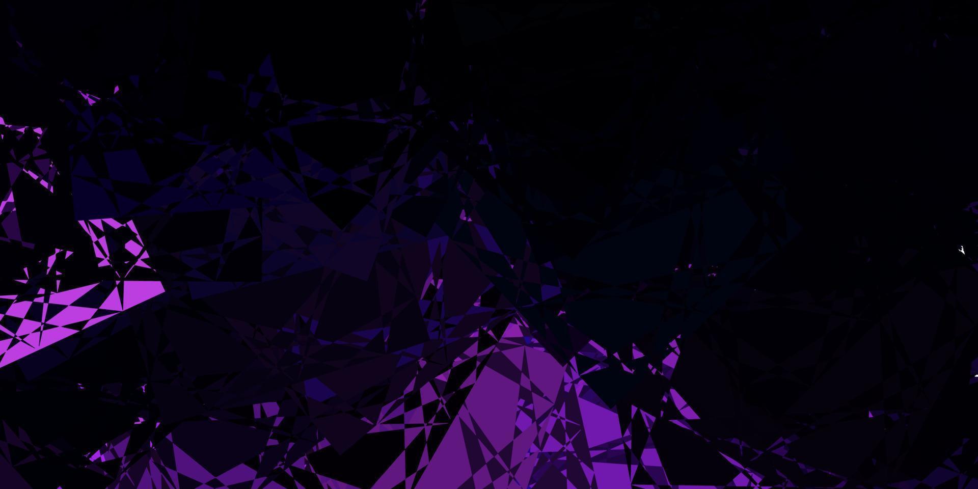 Dark Purple vector layout with triangle forms.