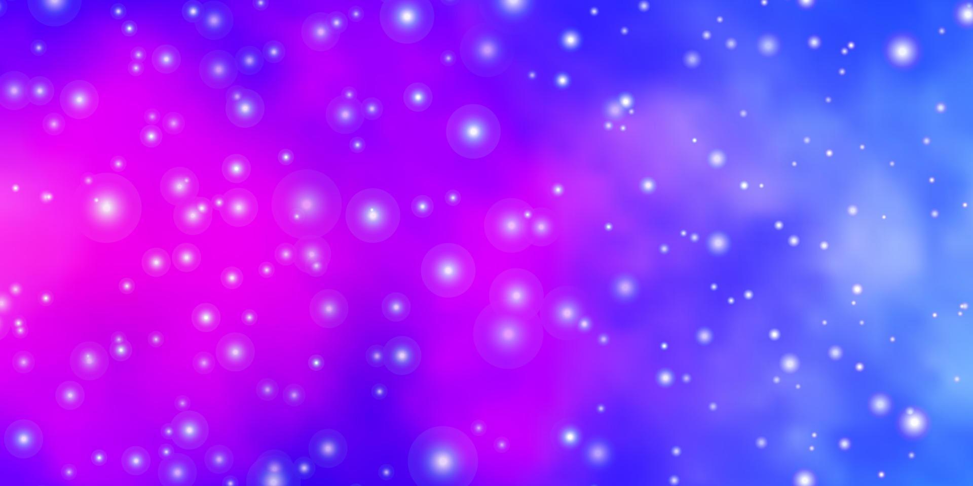 Light Blue, Red vector pattern with abstract stars.