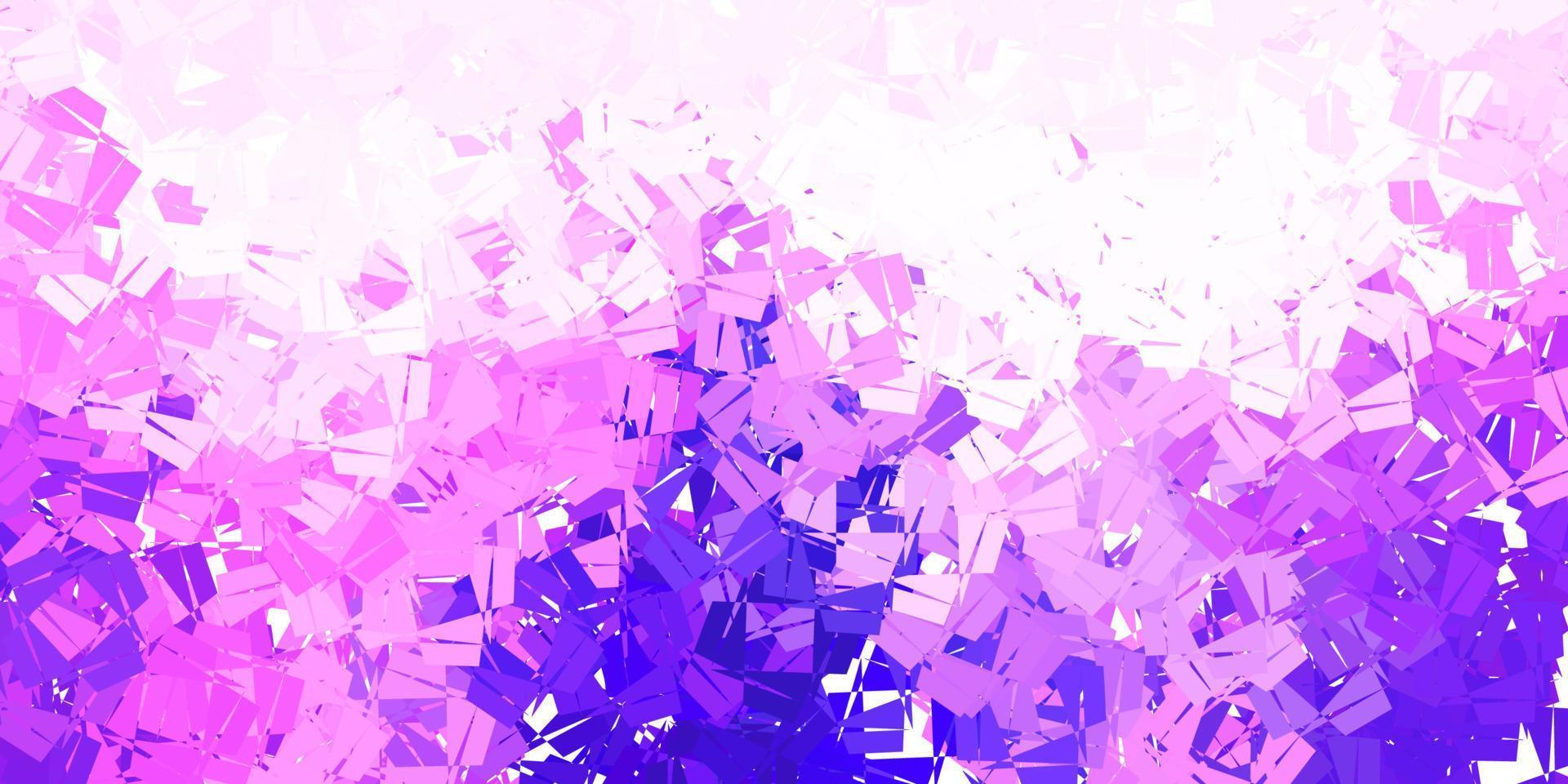 Plantilla de triángulo abstracto de vector púrpura claro.