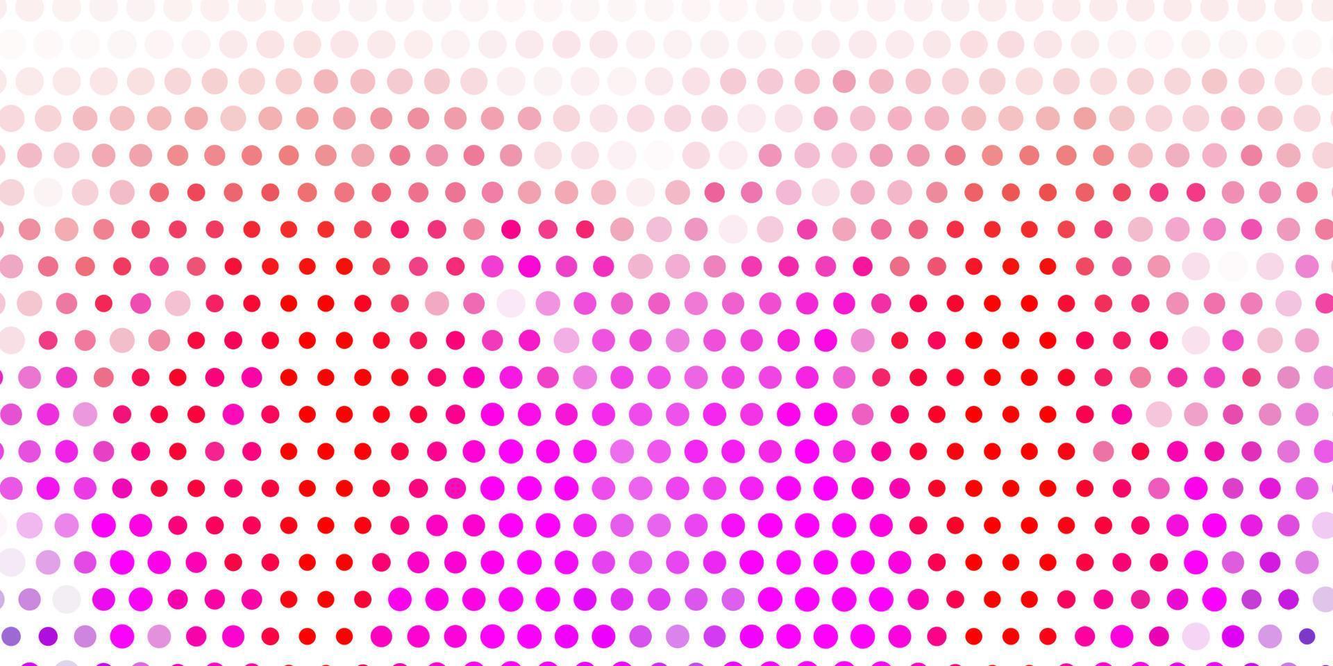 Light purple, pink vector background with bubbles.