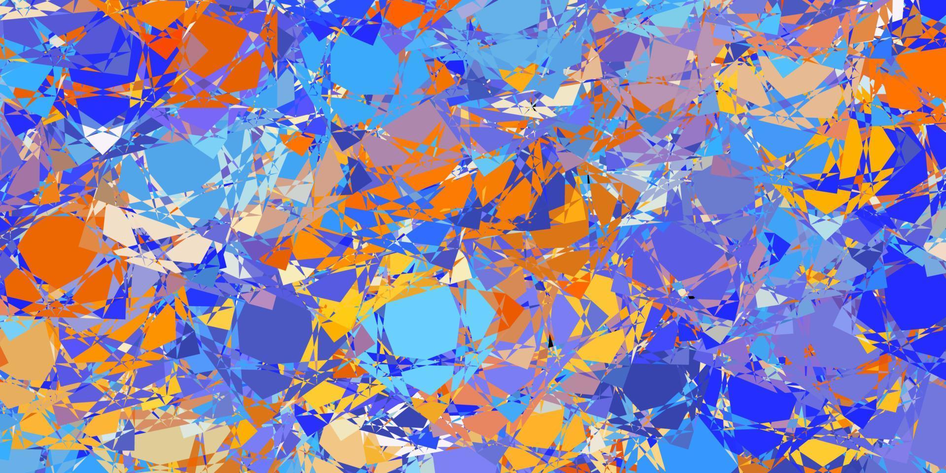 Light Blue, Yellow vector layout with triangle forms.