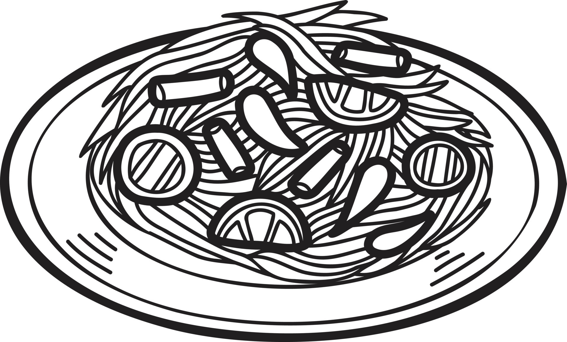 Hand Drawn Papaya Salad With Thai Food Illustration 16837966 Vector Art hand-drawn-papaya-salad-with-thai-food-illustration-16837966-vector-art