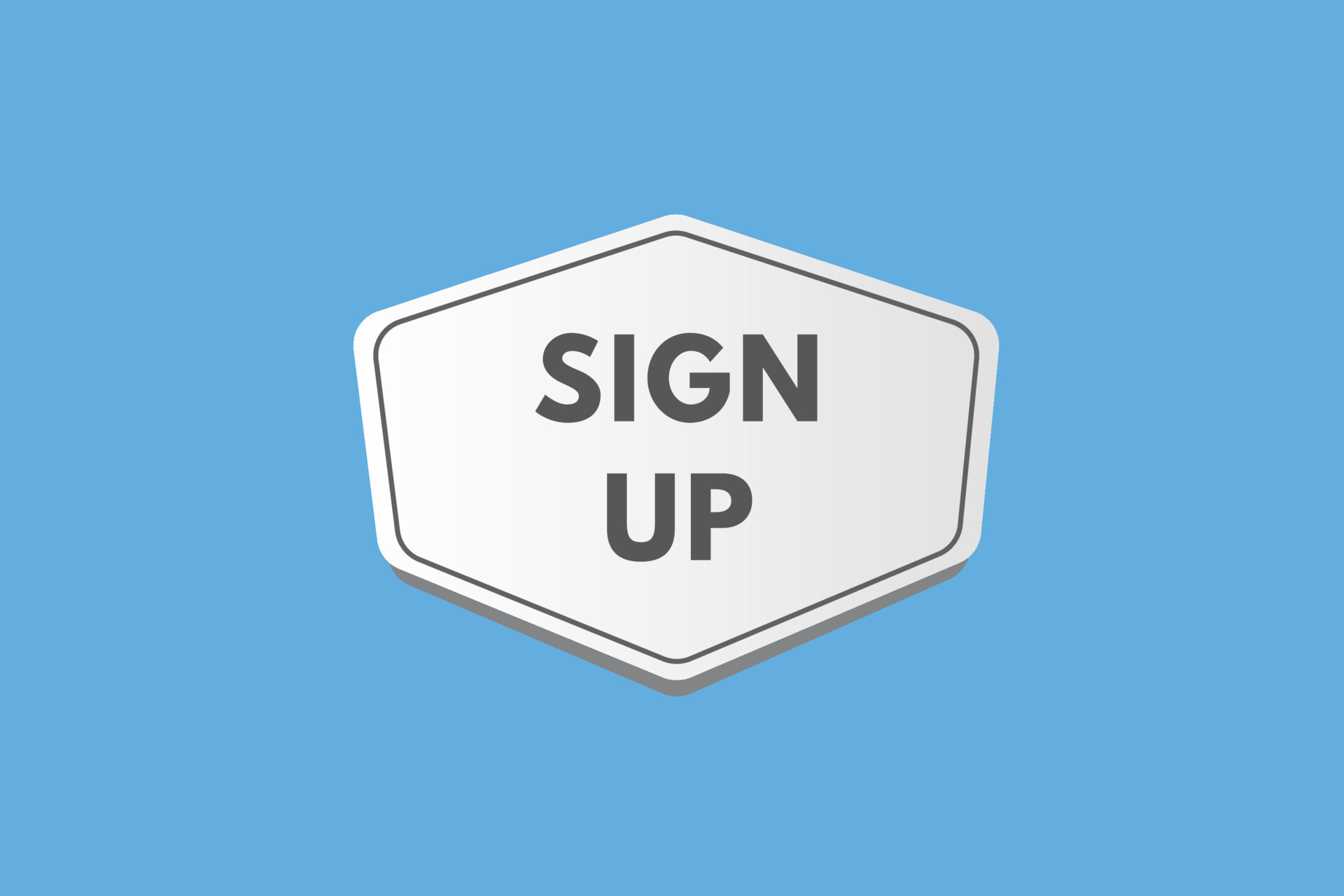 sign up text Button. sign up Sign Icon Label Sticker Web Buttons ...