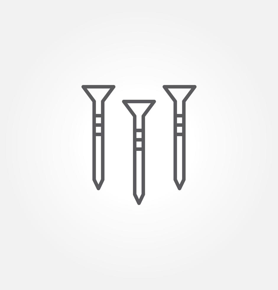nail icon vector illustration logo template for many purpose. Isolated on white background.