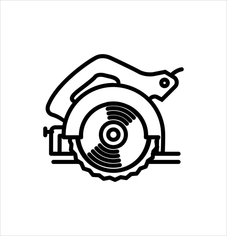 circular saw icon vector illustration logo template for many purpose. Isolated on white background.