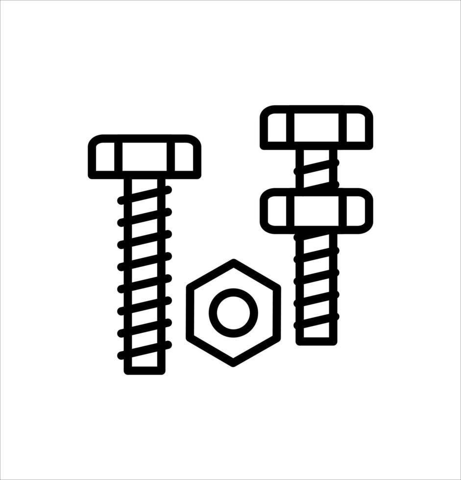 screw icon vector illustration logo template for many purpose. Isolated on white background.