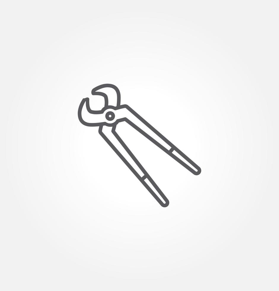 pliers icon vector illustration logo template for many purpose. Isolated on white background.