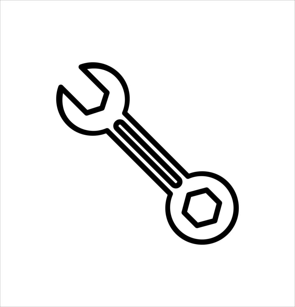 wrench icon vector illustration logo template for many purpose. Isolated on white background.