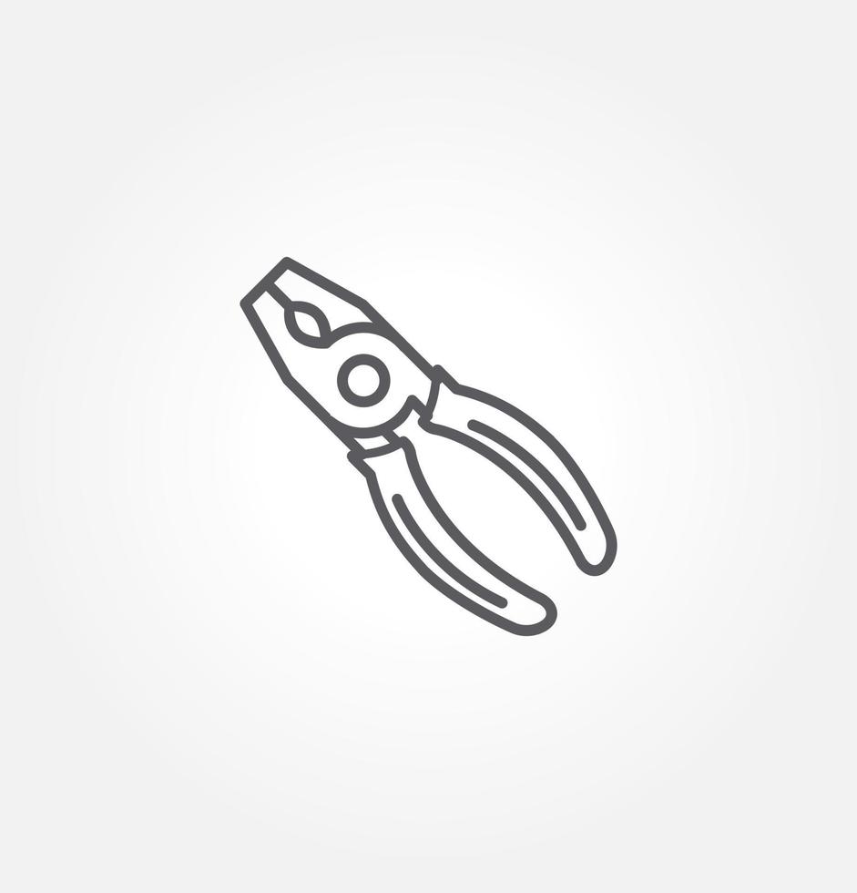 pliers icon vector illustration logo template for many purpose. Isolated on white background.