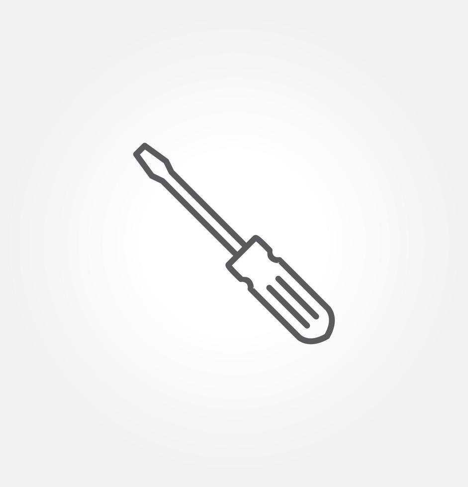 screwdriver icon vector illustration logo template for many purpose. Isolated on white background.