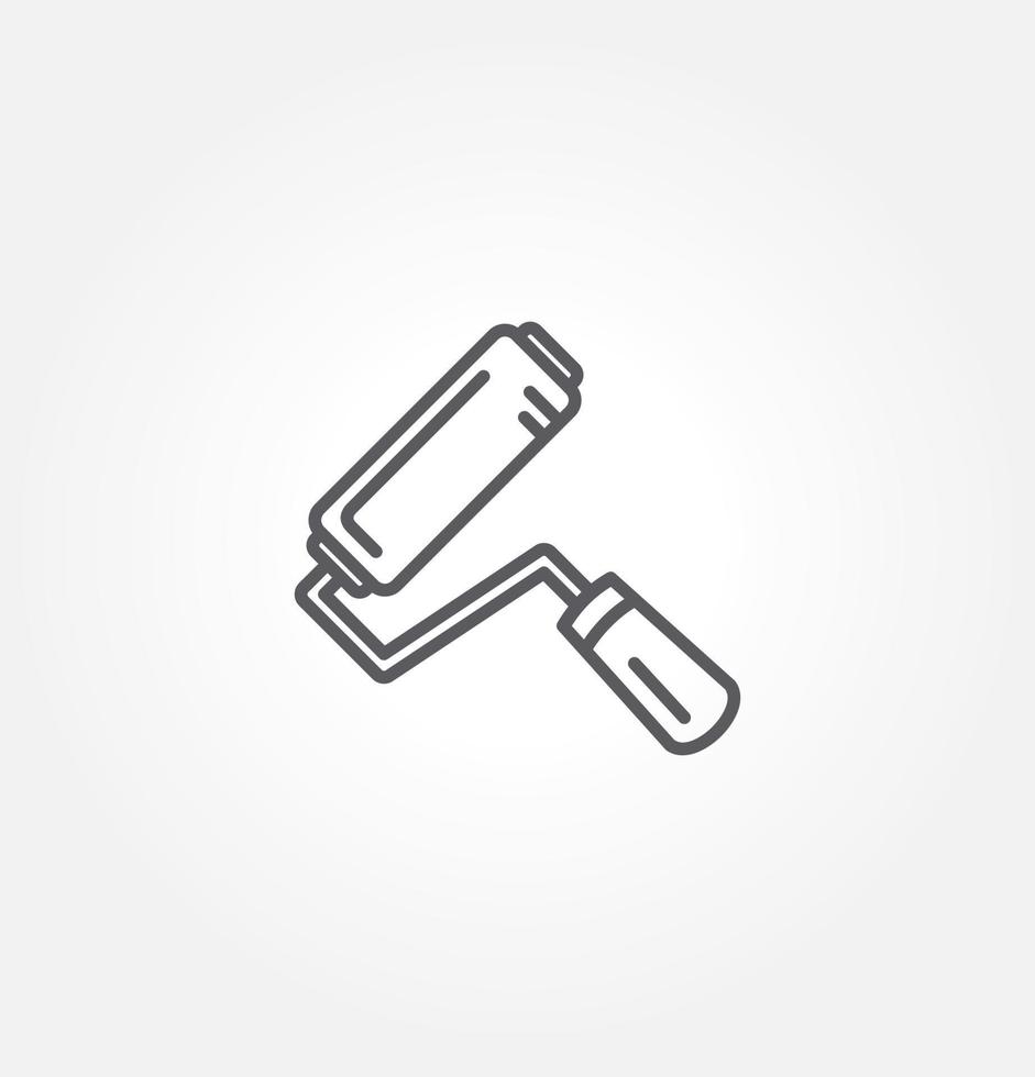 paint roller icon vector illustration logo template for many purpose. Isolated on white background.