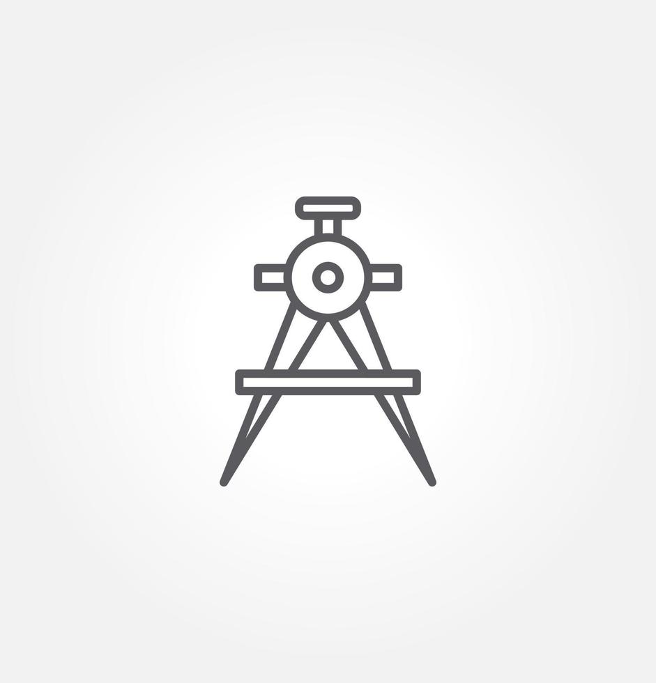 compass divider icon vector illustration logo template for many purpose. Isolated on white background.