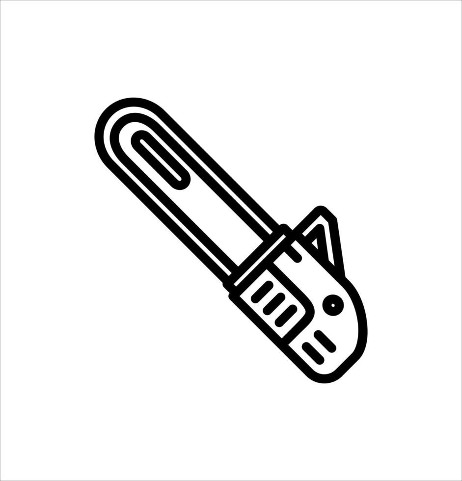 chainsaw icon vector illustration logo template for many purpose. Isolated on white background.