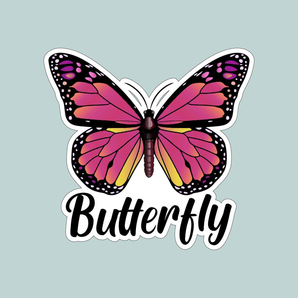 Beautiful colorful butterflies. Butterfly illustration for