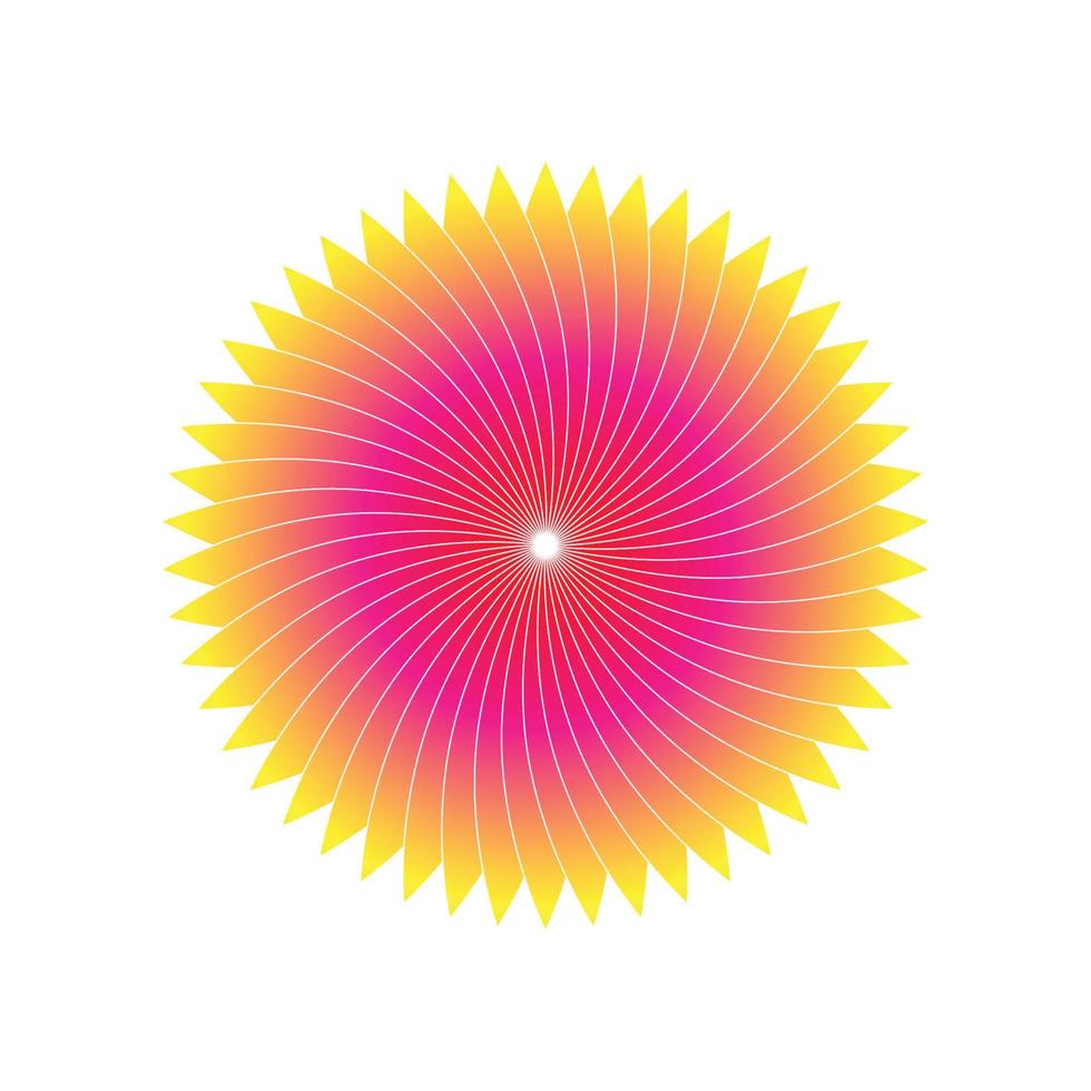 Full color geometric art vector design