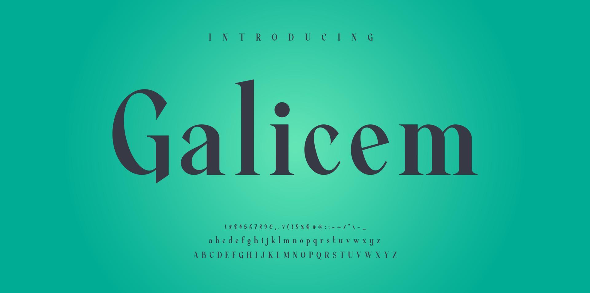 Trendy alphabet letters. Typography future creative design concept fonts and numbers. Vector illustraion.