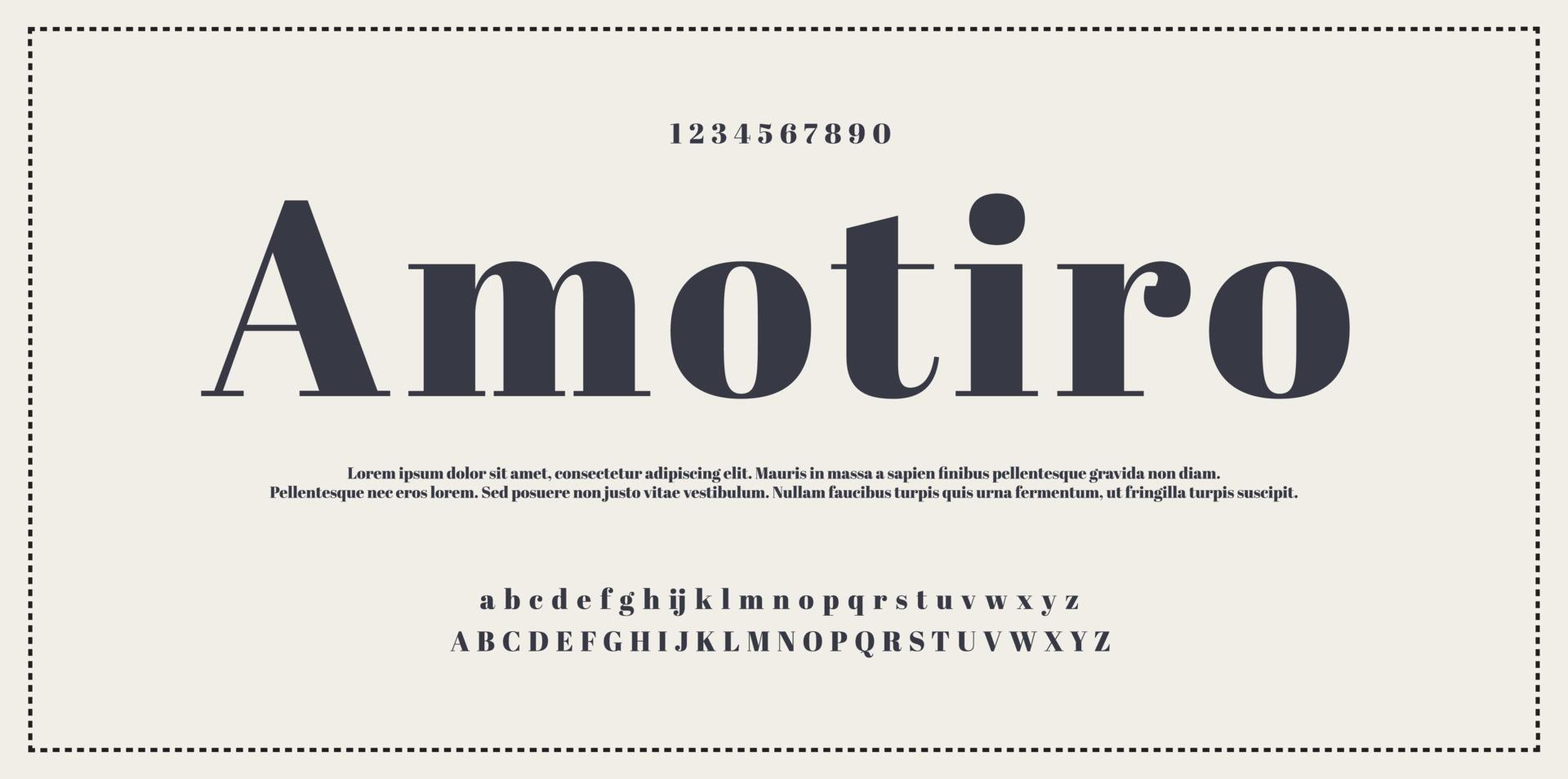 Trendy alphabet letters. Typography future creative design concept fonts and numbers. Vector illustraion.
