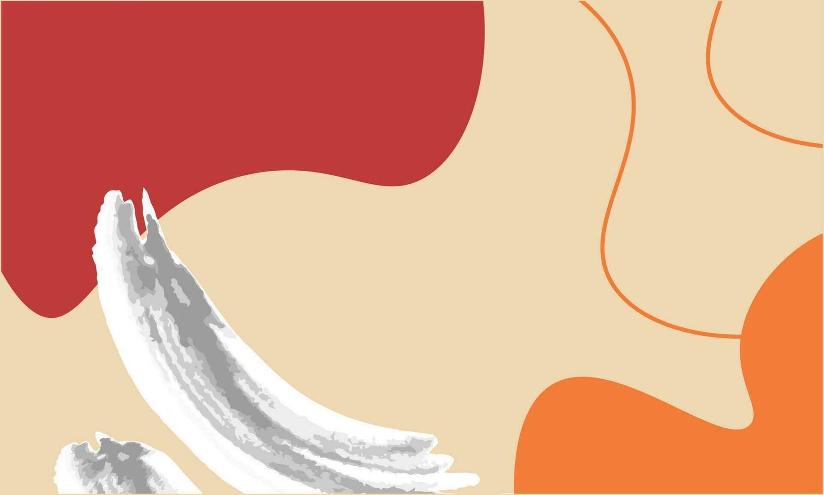 fondo abstracto con colores rojo granate, crema, blanco, naranja. diseño de plantilla para póster, pancarta, tarjeta vector