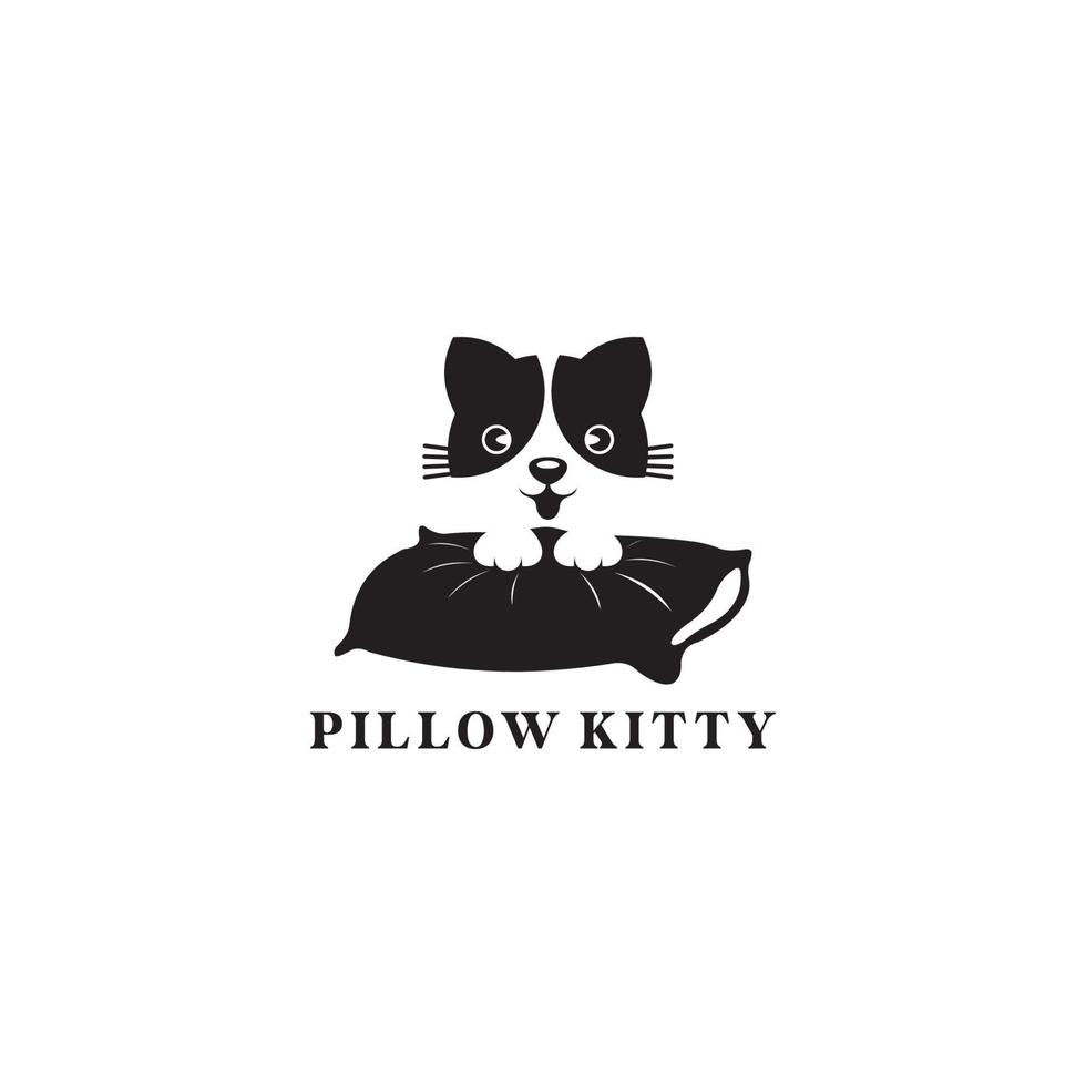 almohada kitty logo .eps vector