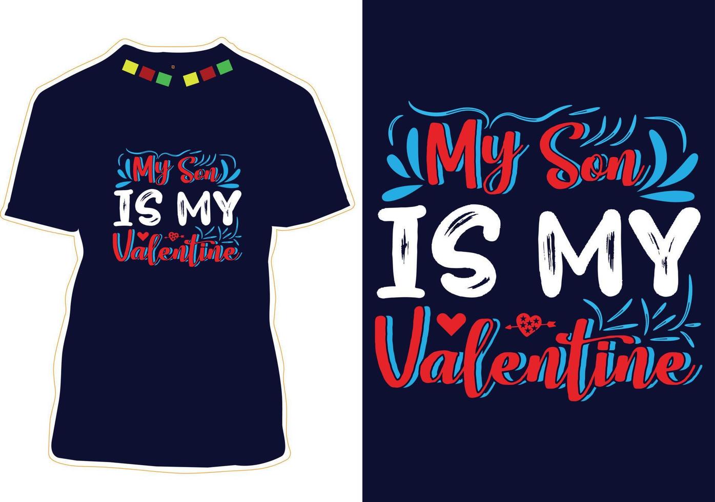 diseño de camiseta del día de san valentín vector