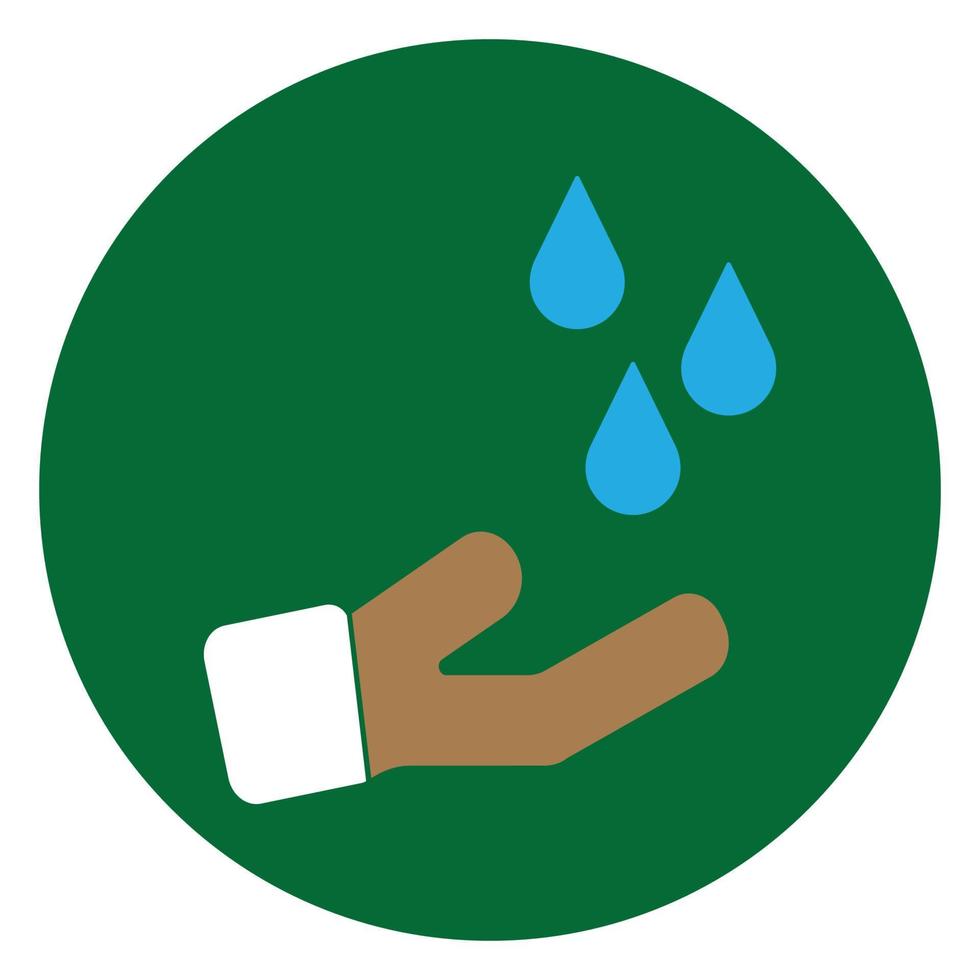 Ablutions Islamic Flat Icon vector
