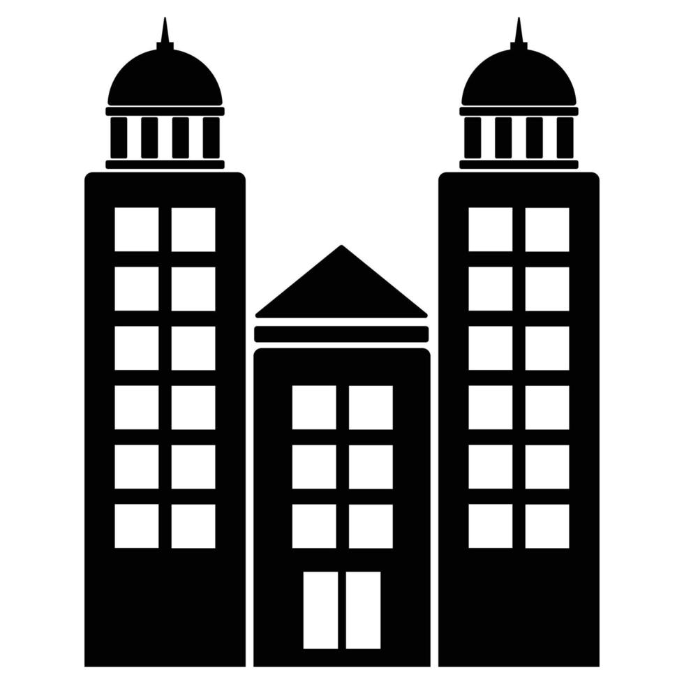 Building Solid Icon vector