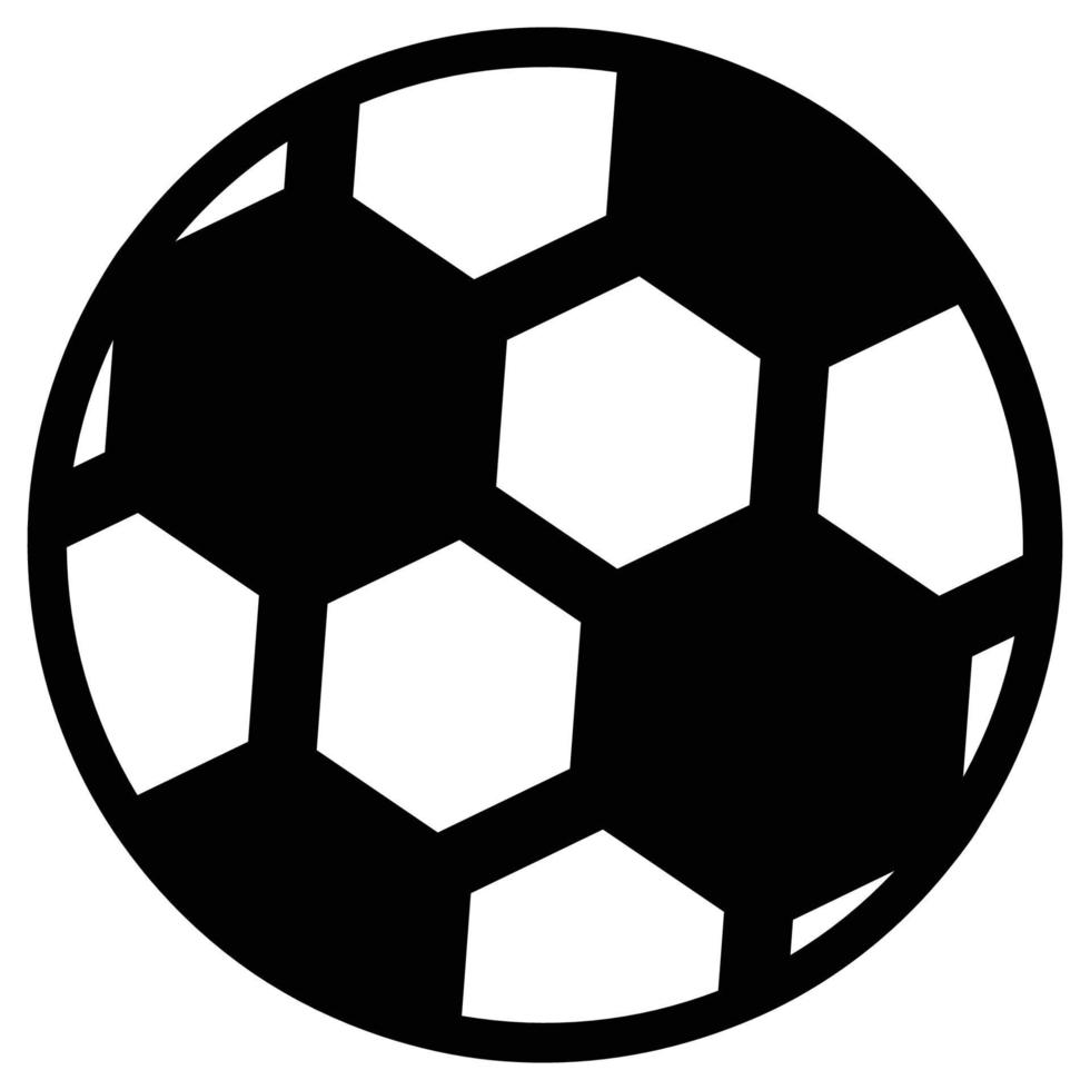 icono lleno de futbol vector