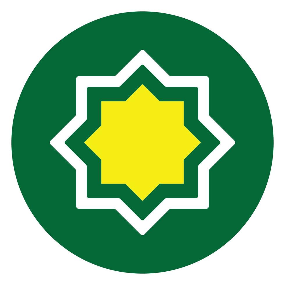 Islamic Pattern Flat Icon vector