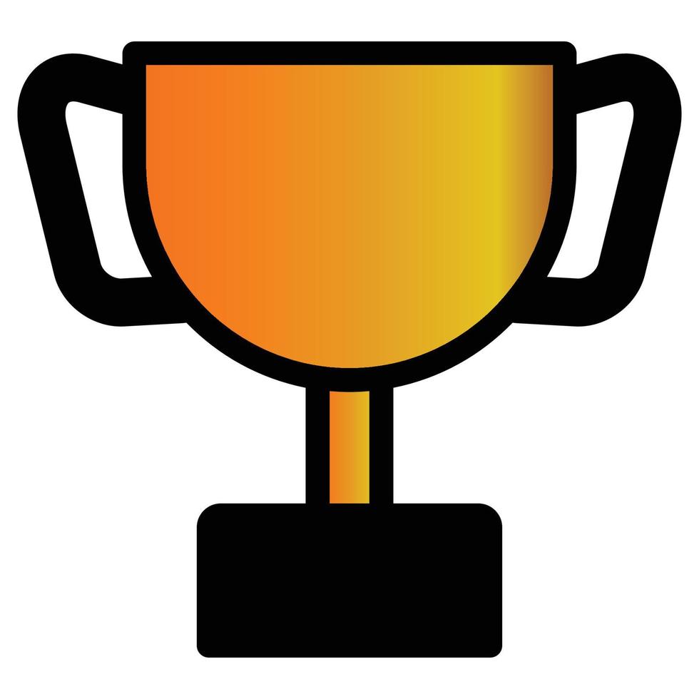 Football Trophy Filled Icon vector