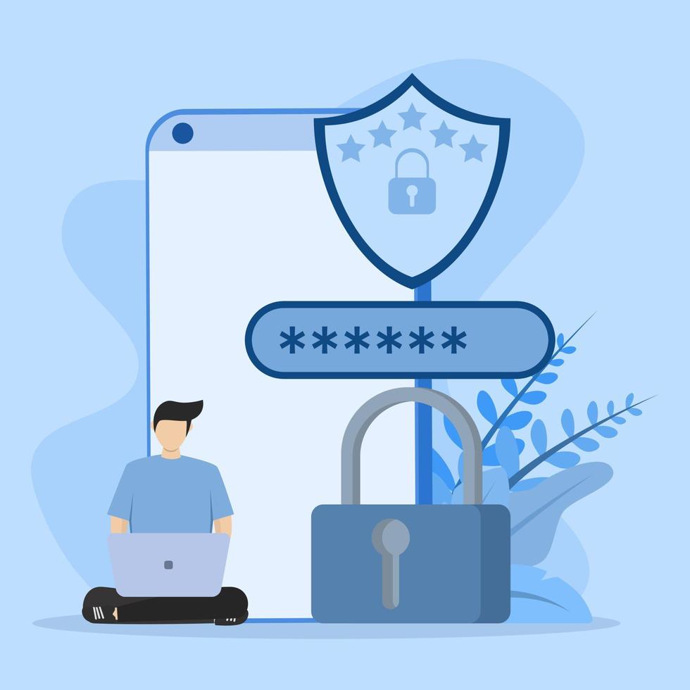 2 step authentication illustration concept. secure login verification password or sms with push code message on smartphone or desktop pc computer for sites, landing pages, apps, posters and banners. vector