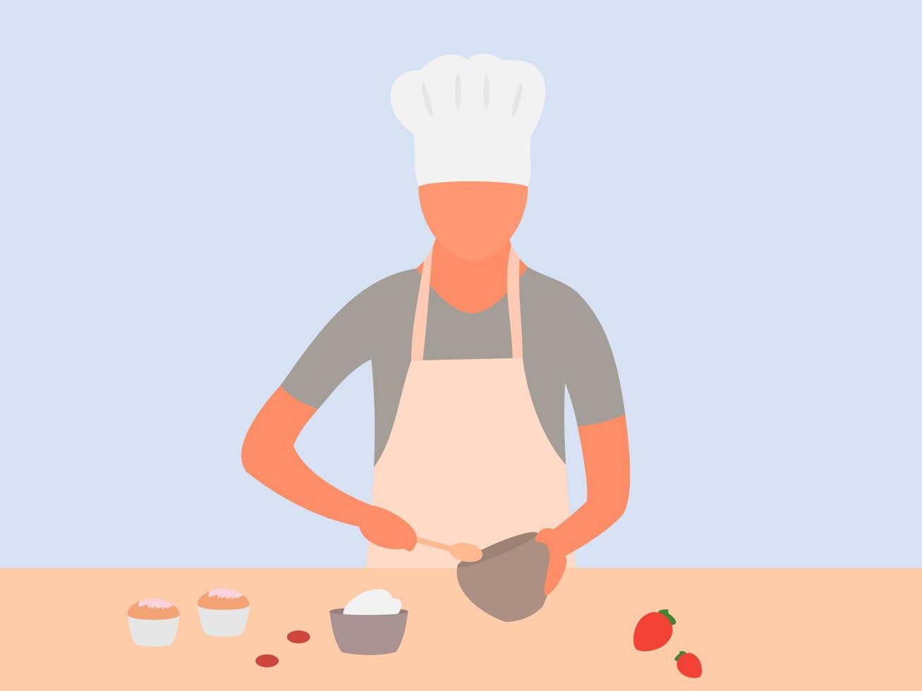 chef vector illustration flat design