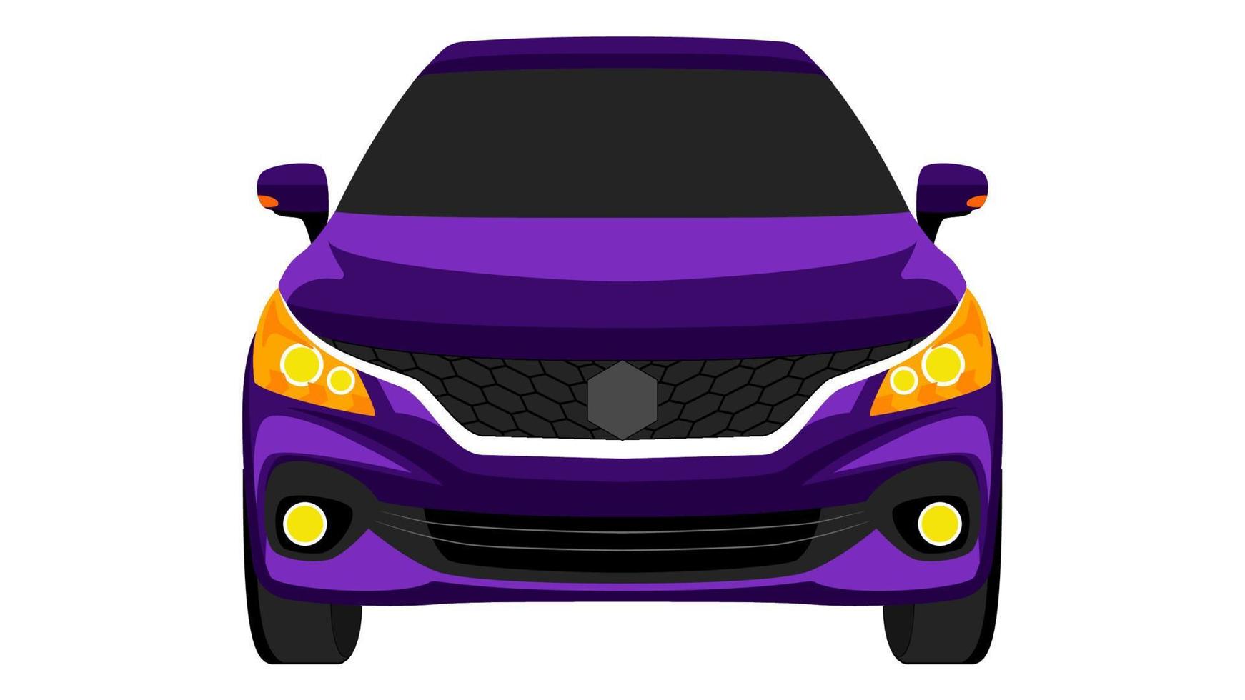 premium hatchback car in bright color vector, realistic car flat bright color vector illustration