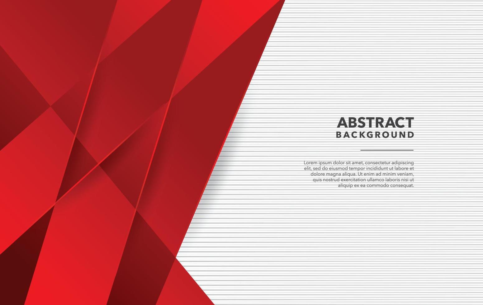red modern abstract background design vector