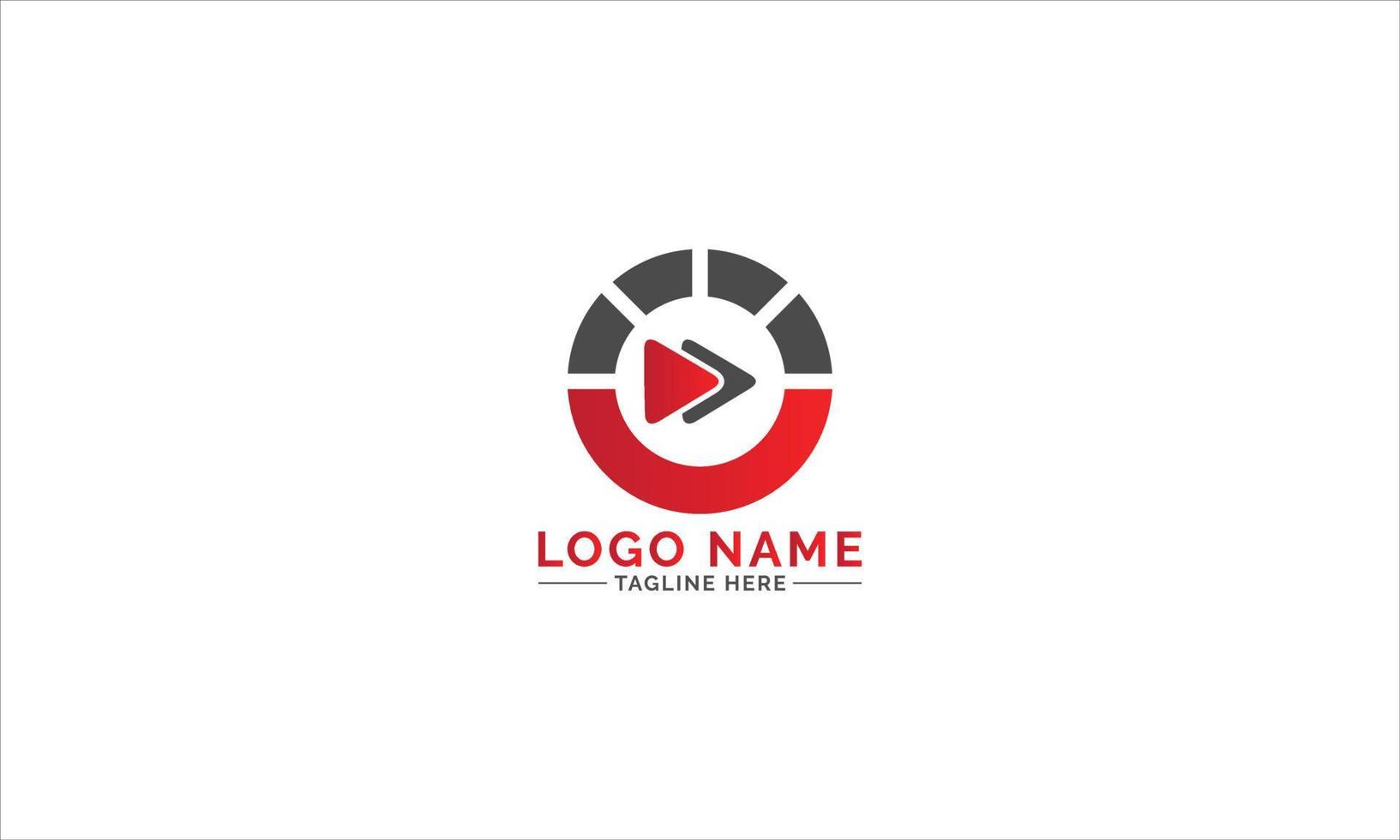 Media logo design Template vector