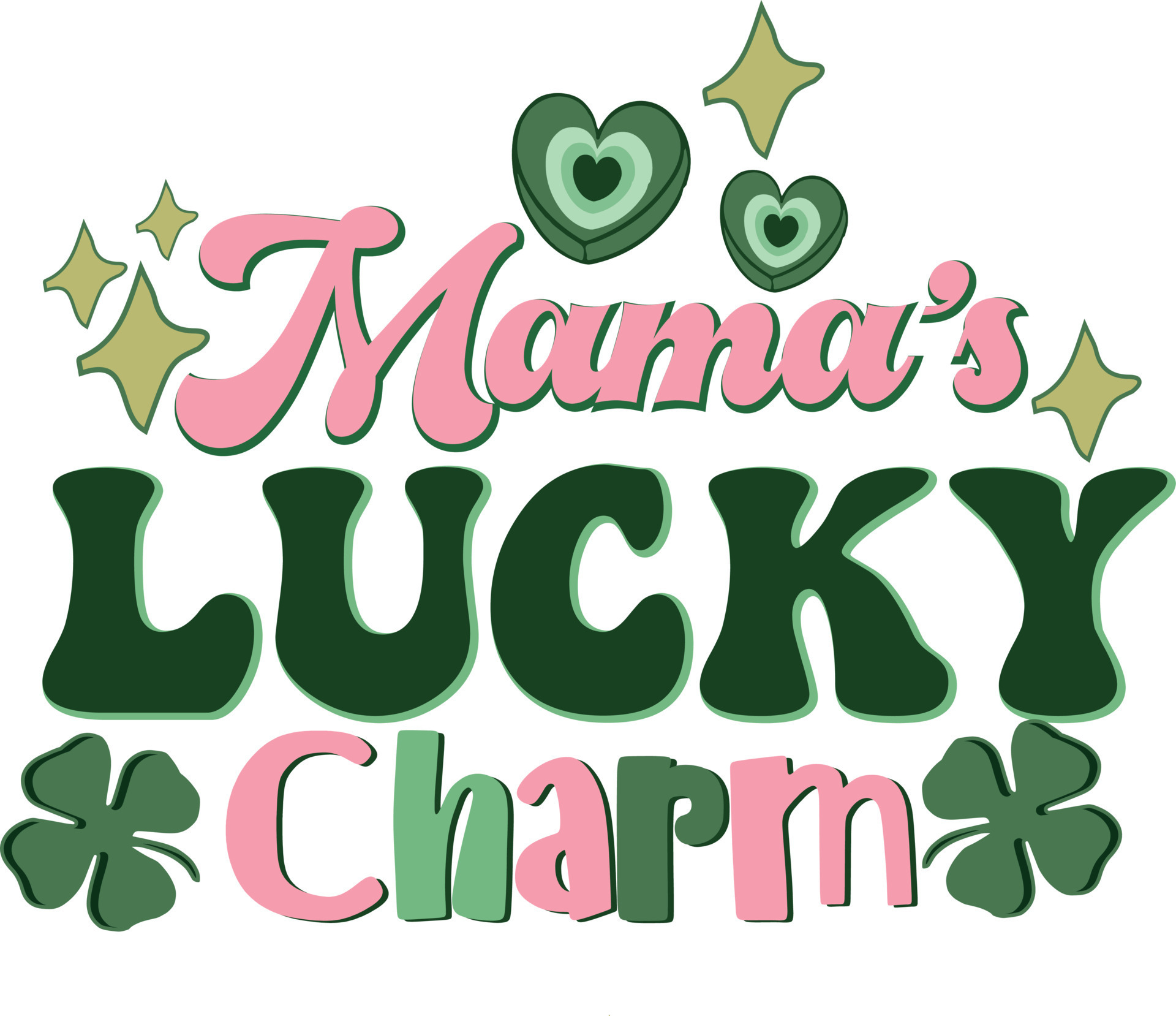 One Lucky Mama Script St. Patrick's Day