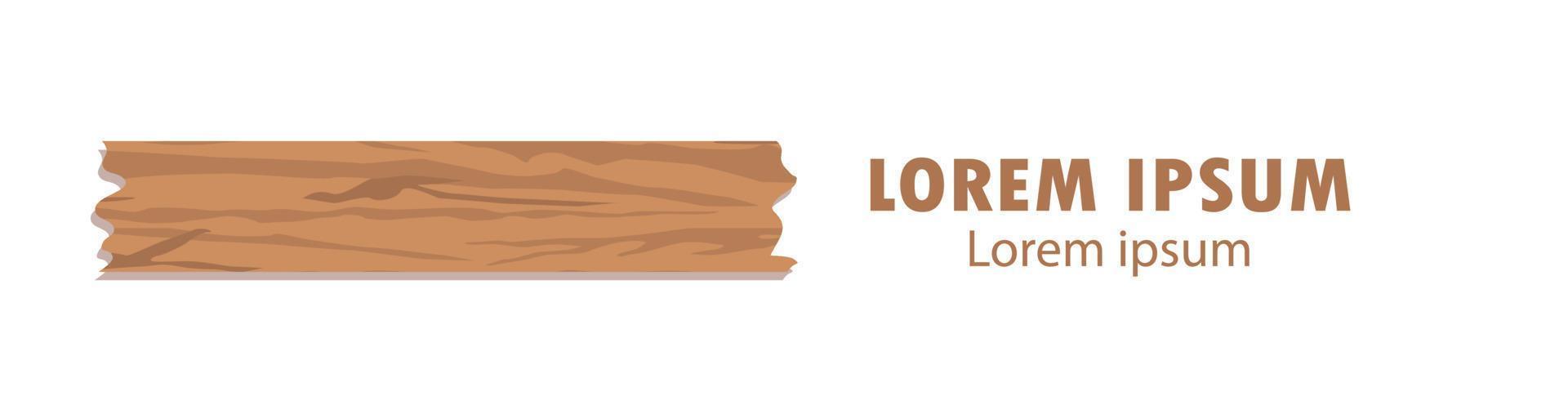 Wooden signboards vector design