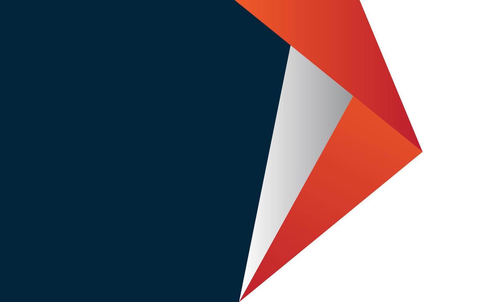 Modern abstract shape dark blue orange gradation background for business presentation vector