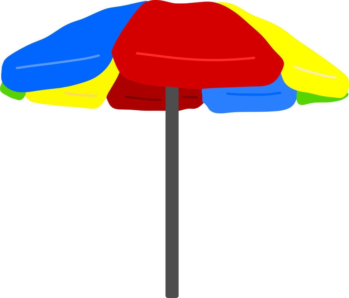 The colorfull umbrella vector