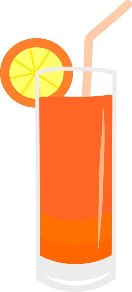 Fresh orange juice vector