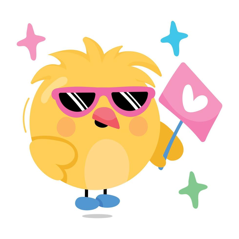 Trendy Cool Chick vector