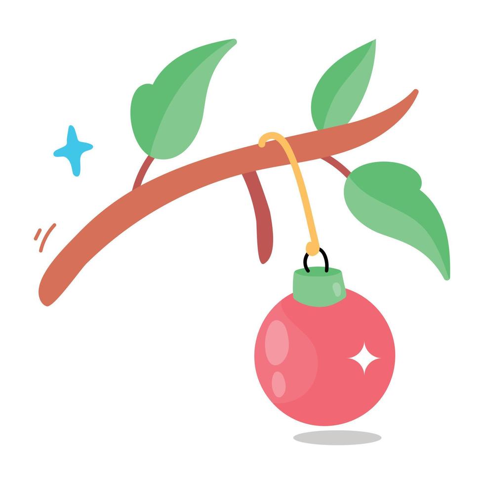 Trendy Christmas Bauble vector