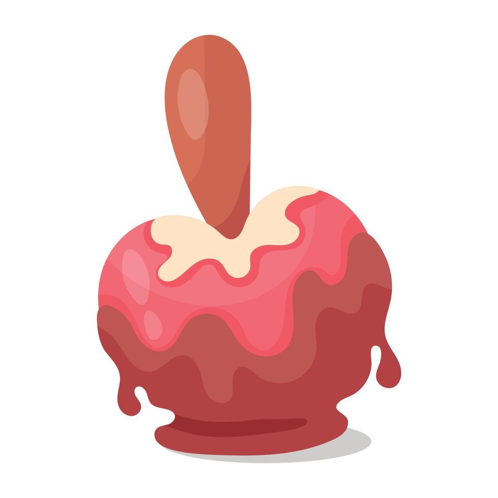 Trendy Chocolate Apple vector