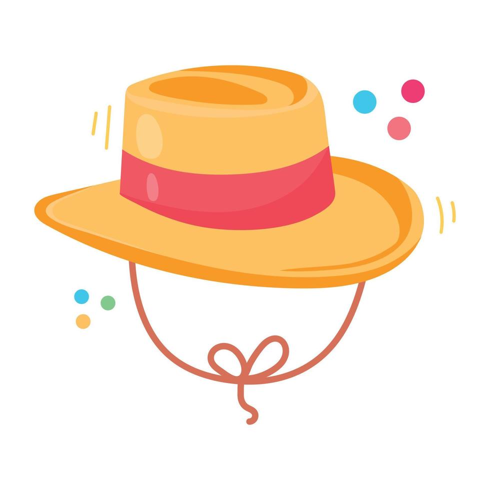 Trendy Farmer Hat vector