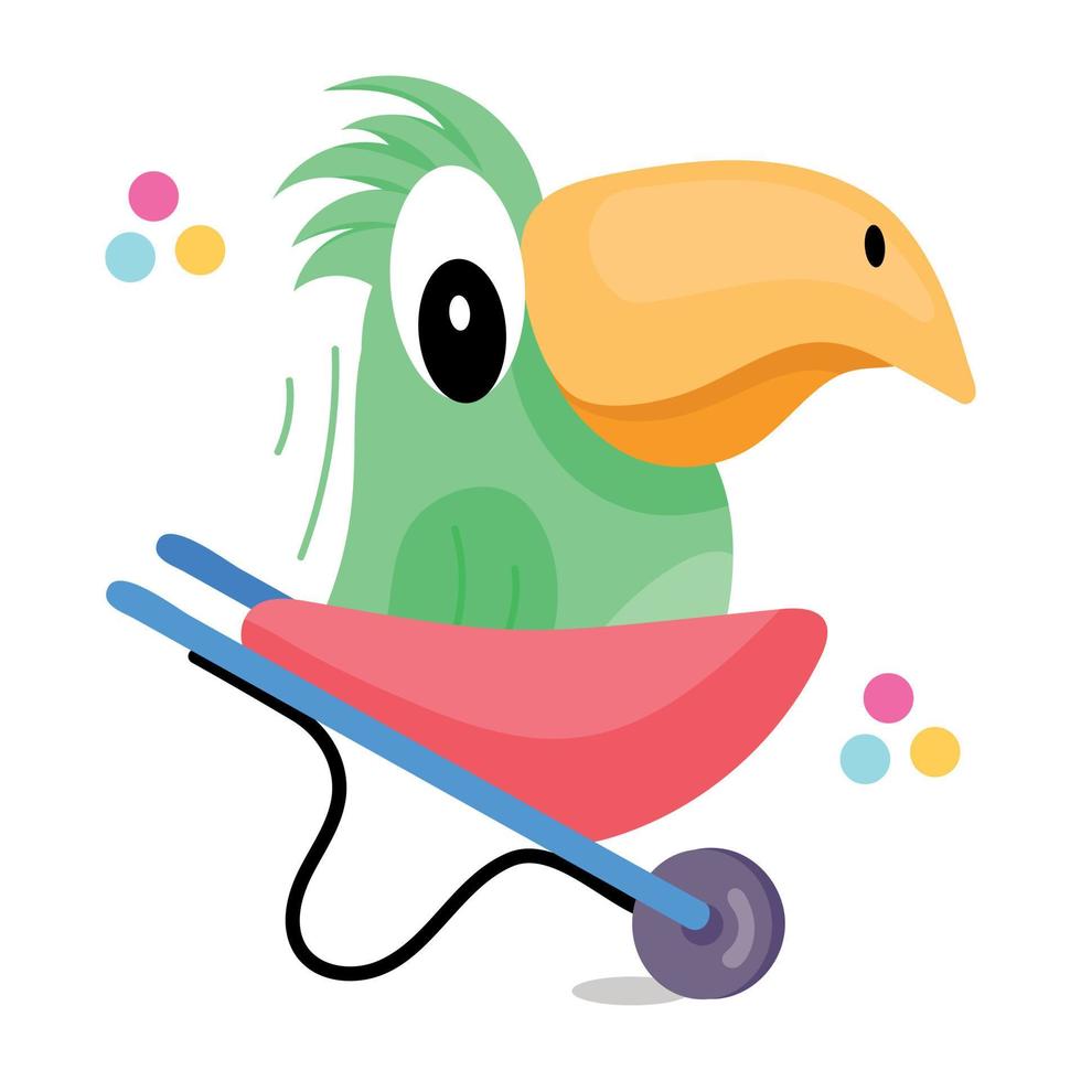 Trendy Handbarrow Concepts vector