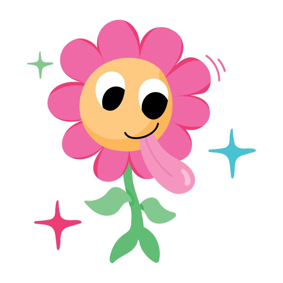 Trendy Flower Concepts vector