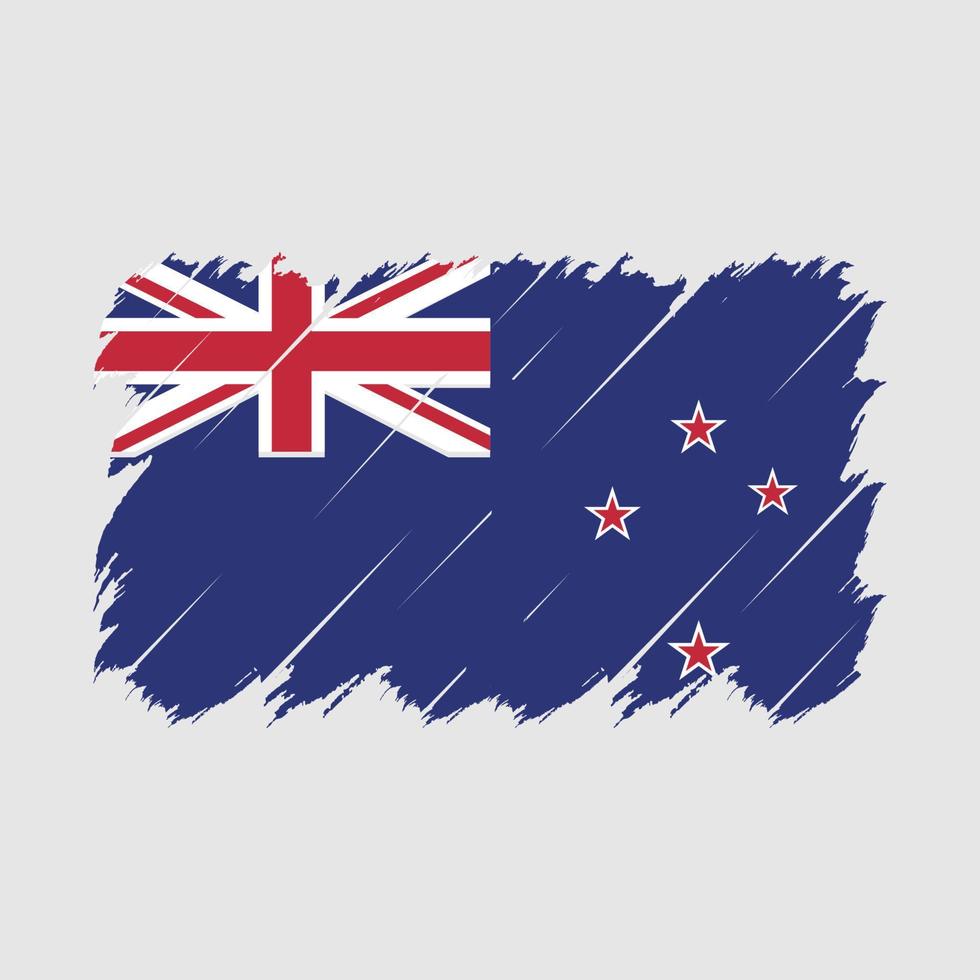 New Zealand Flag Brush Vector