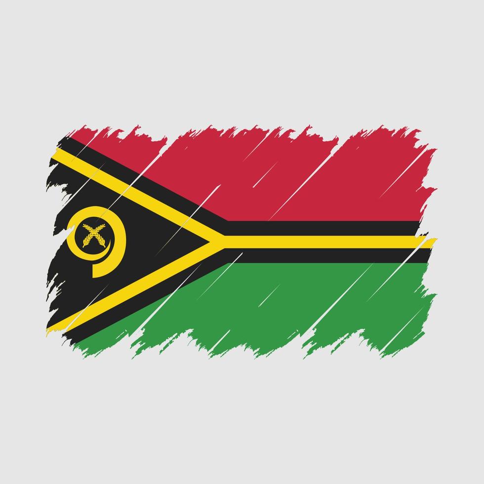 vector de pincel de bandera de vanuatu