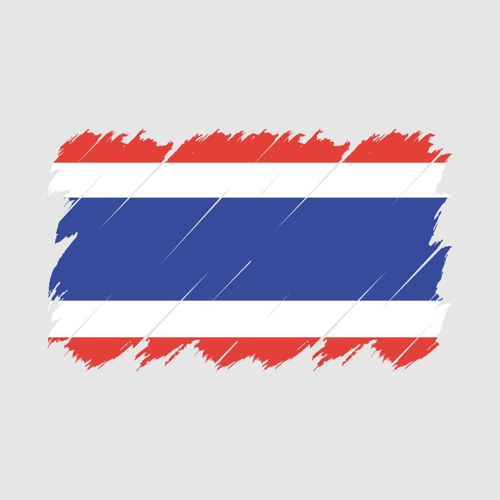 Thailand Flag Brush Vector