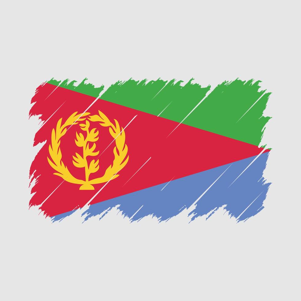 Eritrea Flag Brush Vector